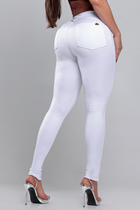 Calça Skinny Básica com Bolsos Empina Bumbum