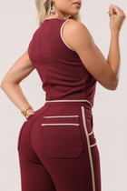 Colete Viena no Tecido Montaria Masala