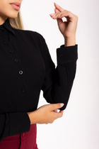 Camisa Versatile Manga Longa em Viscolinho Preta