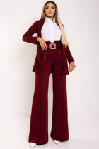 Calça Pantalona + Cinto Marsala