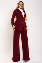 Calça Pantalona + Cinto Marsala