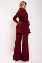 Calça Pantalona + Cinto Marsala