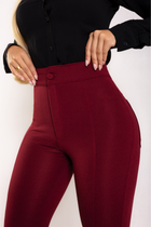 Calça Flare Básica com Bolsos Empina Bumbum Marsala