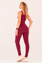 Legging Seamless Poliamida Mayfair Wellness Marsala Desejo