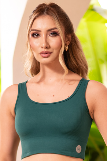 Top Seamless Poliamida Mayfair Wellness Verde Submarine