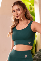 Top Seamless Poliamida Mayfair Wellness Verde Submarine