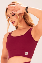 Top Seamless Poliamida Mayfair Wellness Marsala Desejo