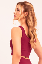 Top Seamless Poliamida Mayfair Wellness Marsala Desejo