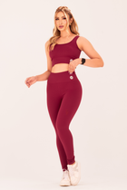 Top Seamless Poliamida Mayfair Wellness Marsala Desejo