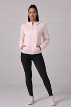 Jaqueta Corta Vento com Capuz e Bolso Feminina Impermeável Rosa Bebê