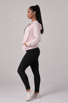 Jaqueta Corta Vento com Capuz e Bolso Feminina Impermeável Rosa Bebê