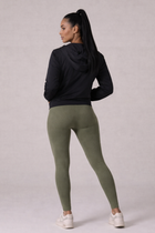 Jaqueta Corta Vento com Capuz e Bolso Feminina Impermeável Preta