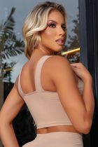 Top Segunda Pele em Microflex Nude