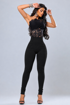 Calça Skinny Modeladora Empina Bumbum Crepe Premium