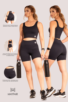 Bermuda Seamless Poliamida Mayfair Wellness Preta