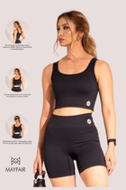 Top Seamless Poliamida Mayfair Wellness Preto