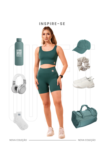 Bermuda Seamless Poliamida Mayfair Wellness Verde Submarine