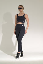 Conjunto Top + Legging Seamless Poliamida Mayfair Wellness Preto