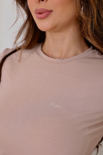 T-shirt Essência Bege Champagne