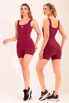 Macaquinho Seamless Poliamida Mayfair Wellness Marsala Desejo