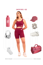 Bermuda Seamless Poliamida Mayfair Wellness Marsala Desejo