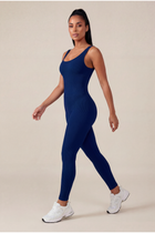 Macacão Longo Seamless Poliamida Mayfair Wellness Azul Navy