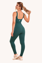 Macacão Longo Seamless Poliamida Mayfair Wellness Verde Submarine