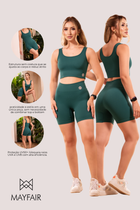 Bermuda Seamless Poliamida Mayfair Wellness Verde Submarine