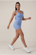 Macaquinho Seamless Poliamida Mayfair Wellness Azul Serenity